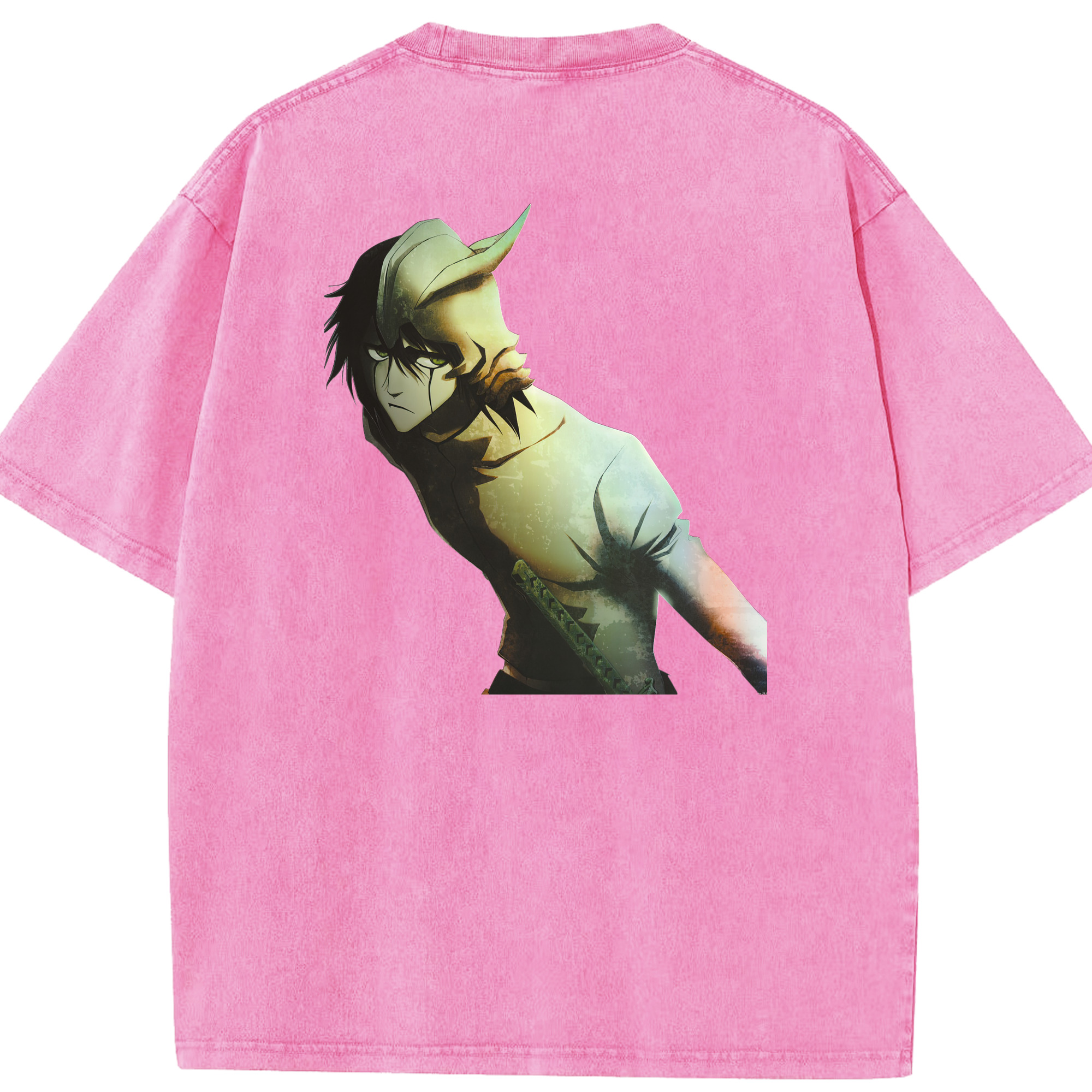 （画像用） ブリーチ ウルキオラ·シファー BLEACH Ulquiorra cifer 綿100% ヴィンテージ風 半袖Tシャツ（背面プリント）